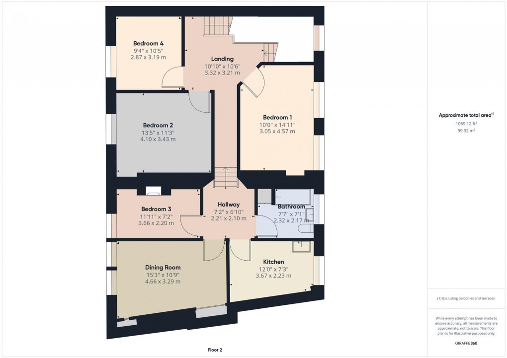 Floorplan for Hall Bank, Buxton