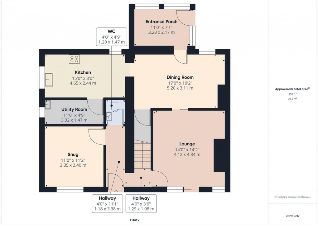 Floorplan for Burlow Road, Buxton