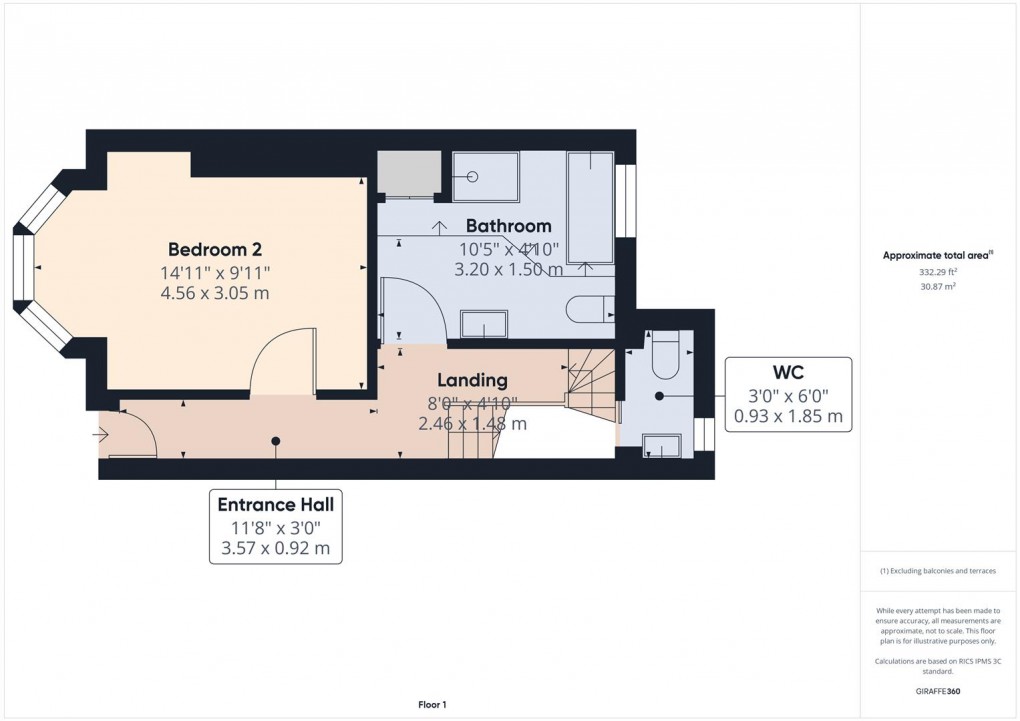 Floorplan for Dale Road, Buxton