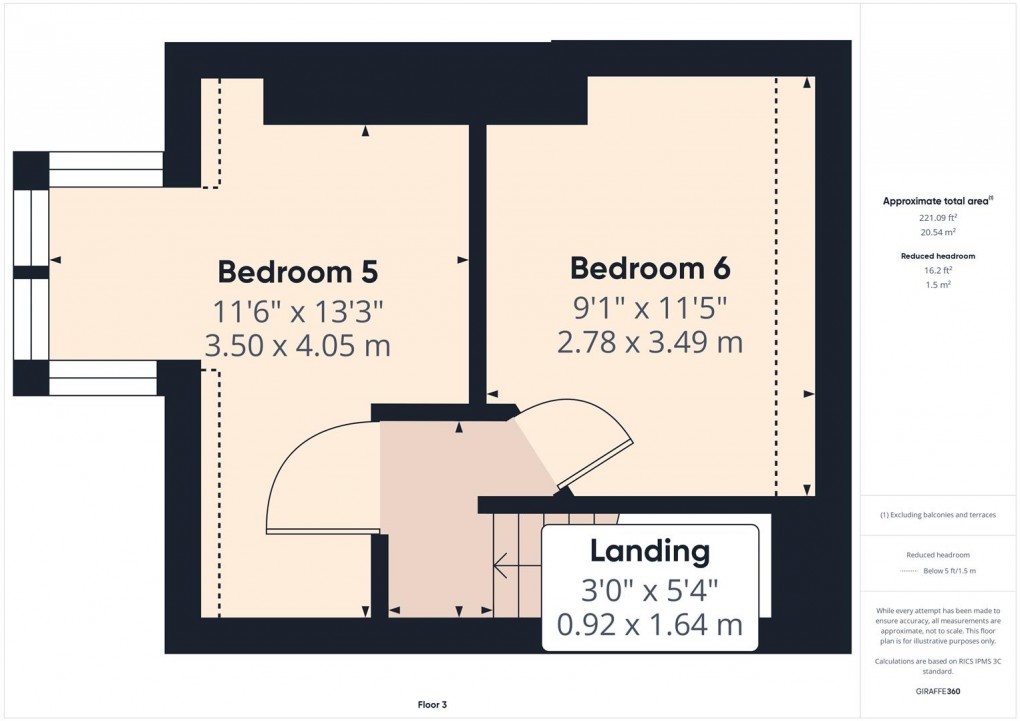 Floorplan for Dale Road, Buxton