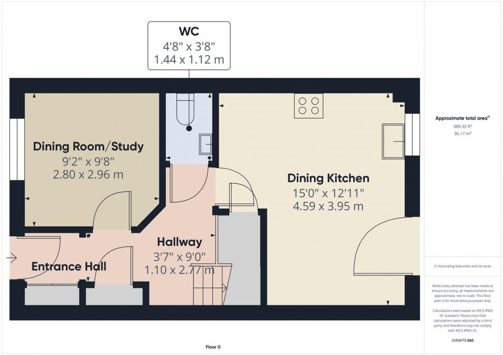 Floorplan for Carr Road, Buxton