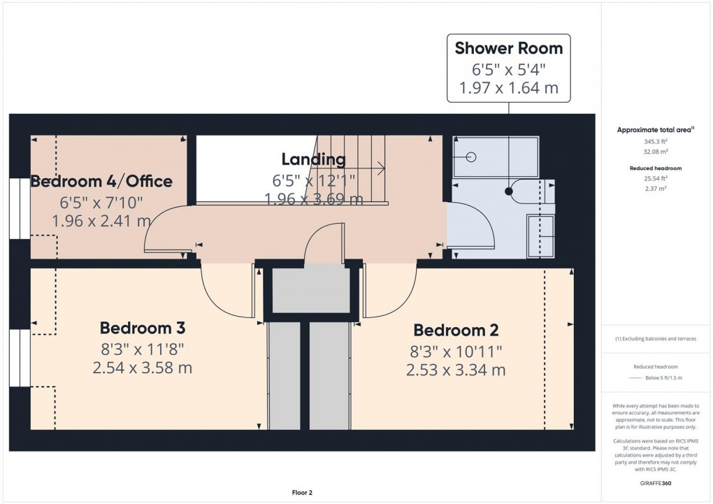 Floorplan for Carr Road, Buxton