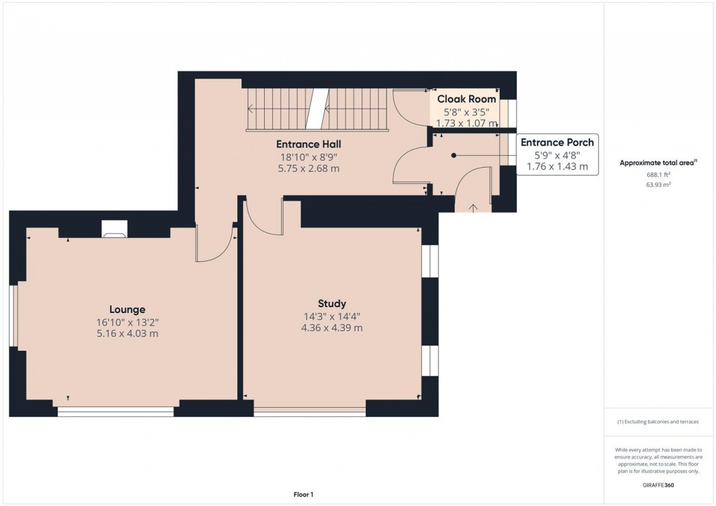 Floorplan for Devonshire Road, Buxton