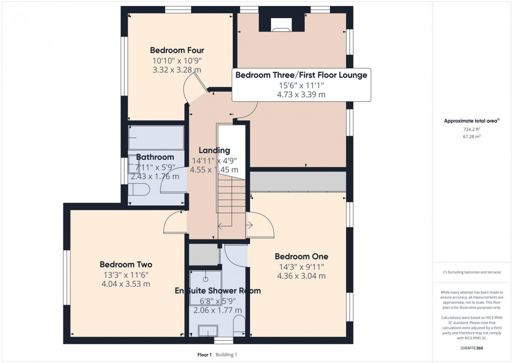 Floorplan for Park Road, Buxton