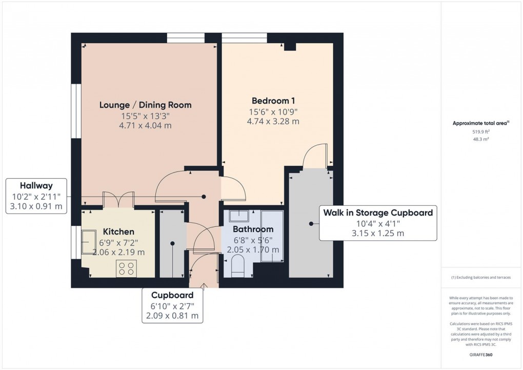 Floorplan for Haddon Court, Hardwick Mount, Buxton