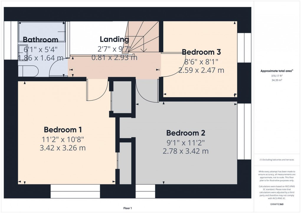Floorplan for Victoria Park Road, Buxton