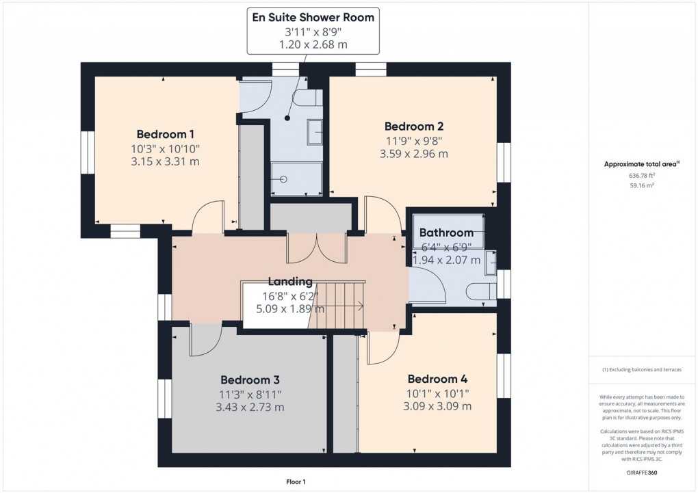 Floorplan for Lime Kiln Way, Buxton
