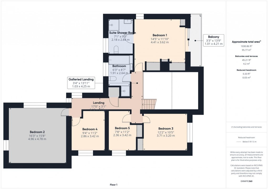 Floorplan for Green Lane, Buxton