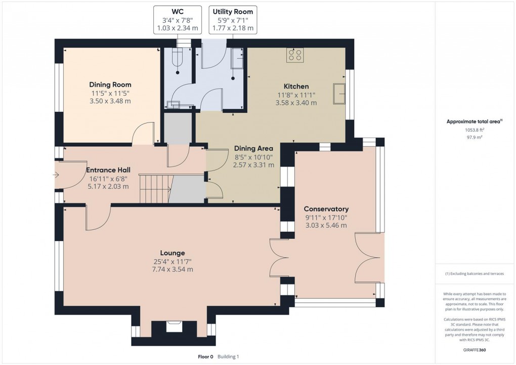 Floorplan for The Meadows, Dove Holes, Buxton