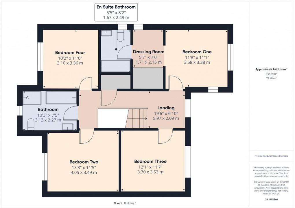 Floorplan for The Meadows, Dove Holes, Buxton