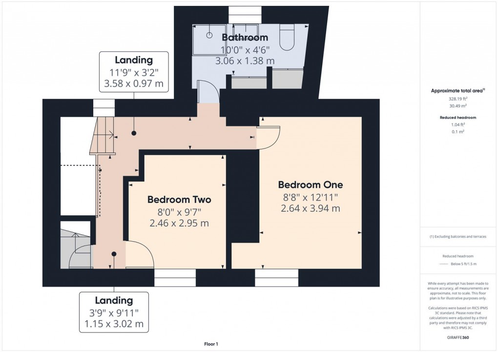 Floorplan for Leek Road, Longnor, Buxton
