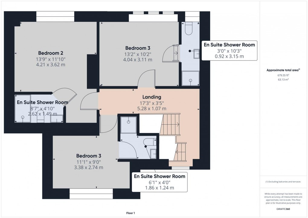 Floorplan for Temple Road, Buxton