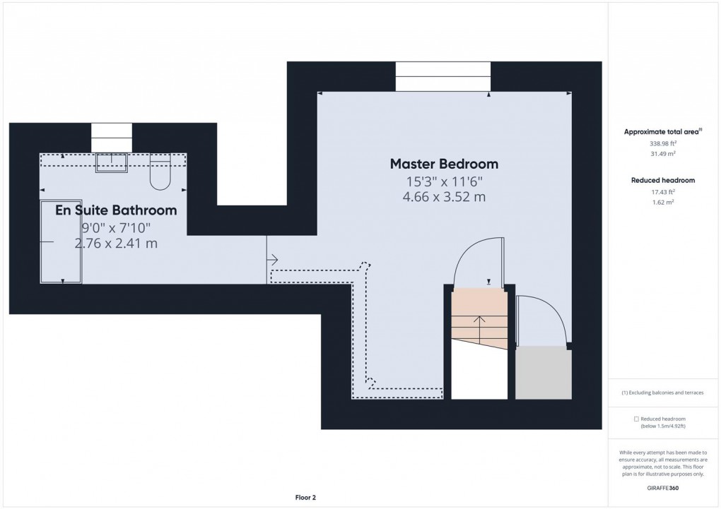Floorplan for Temple Road, Buxton