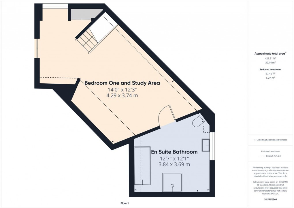 Floorplan for Lightwood Road, Buxton