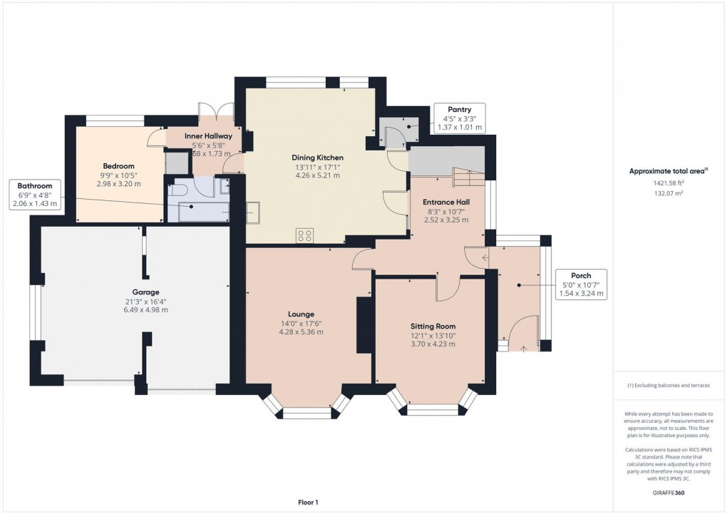 Floorplan for Lightwood Road, Buxton