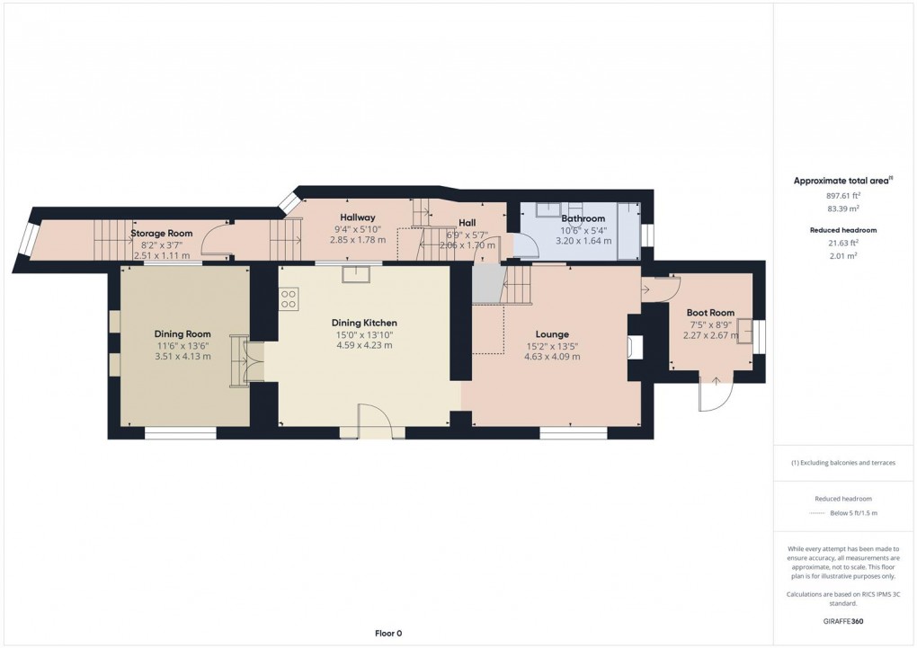 Floorplan for Quarnford, Nr Buxton