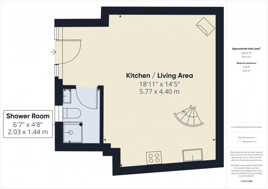 Floorplan for Quarnford, Nr Buxton