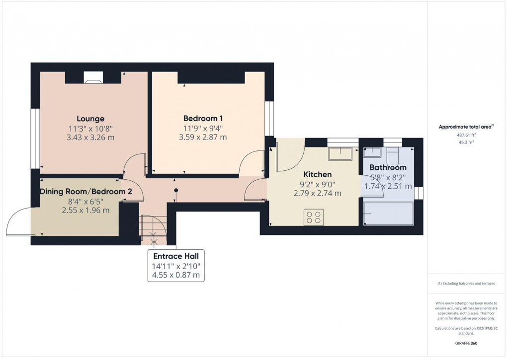 Floorplan for Dale Road, Dove Holes, Nr Buxton