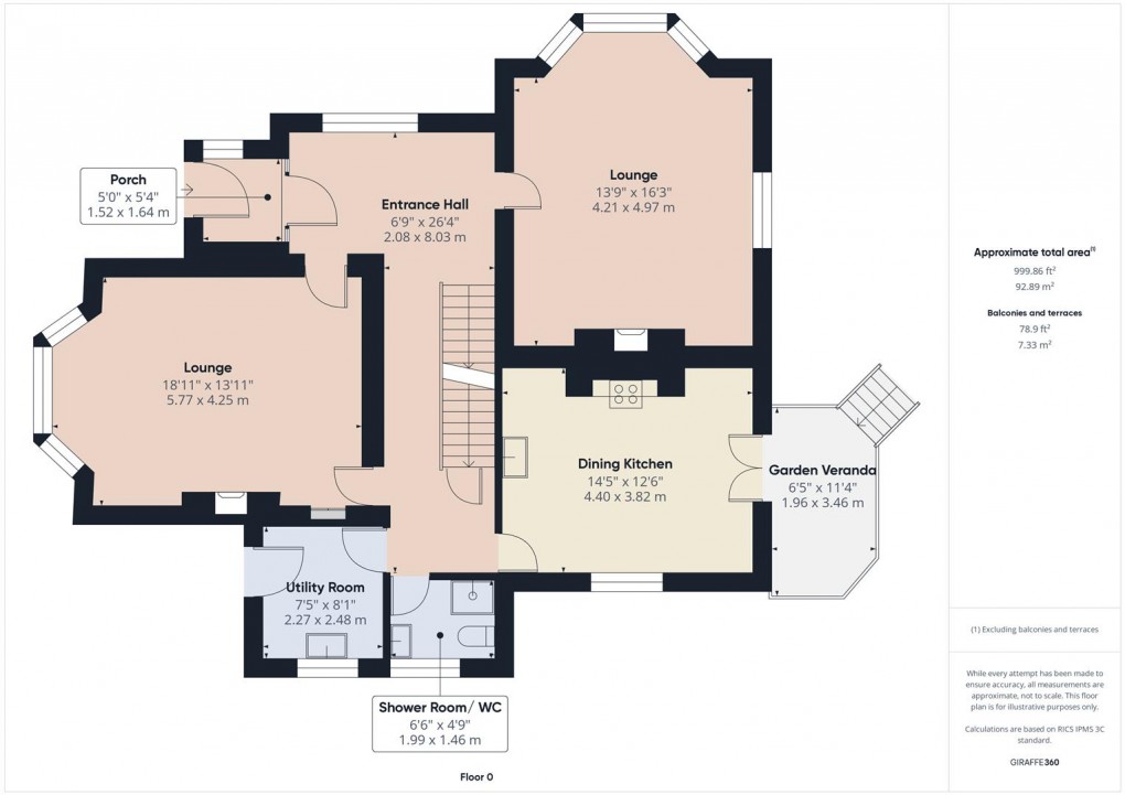Floorplan for Marlborough Road, Buxton