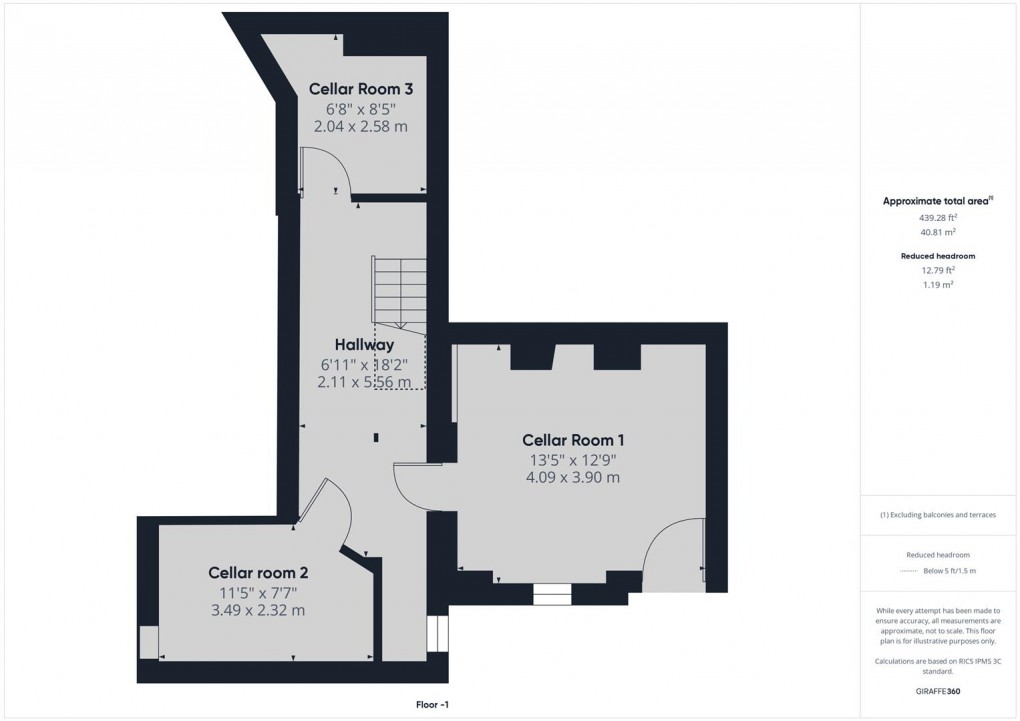 Floorplan for Marlborough Road, Buxton