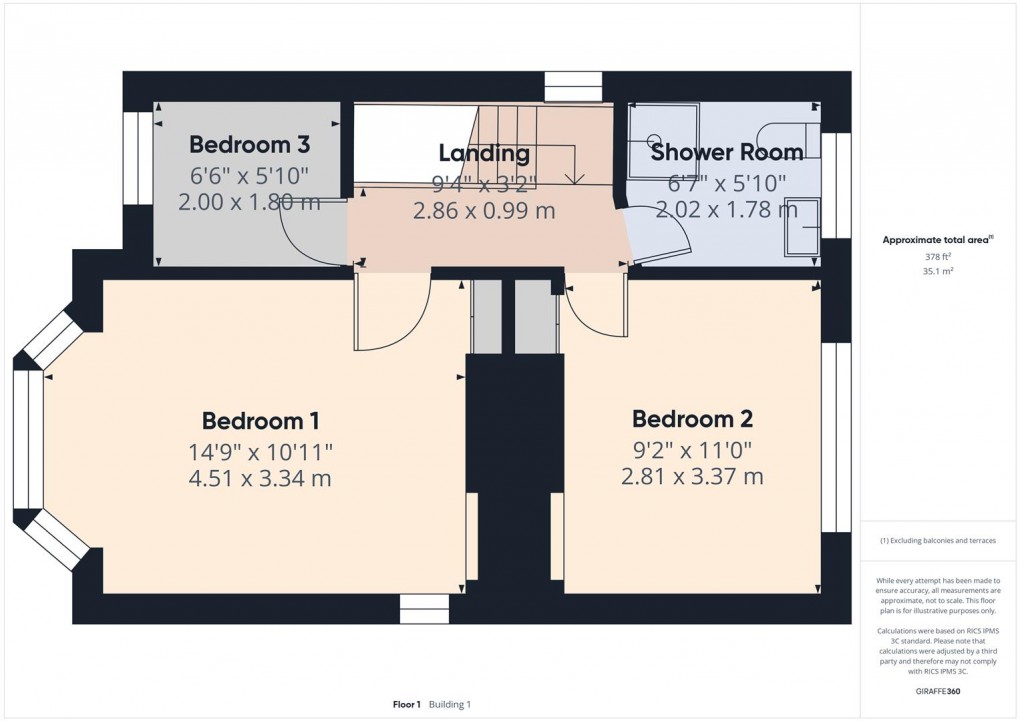Floorplan for Pomeroy, Nr Buxton