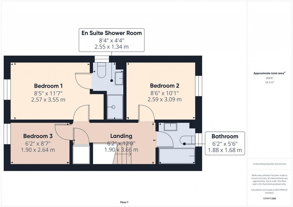 Floorplan for Harpur Hill, Buxton