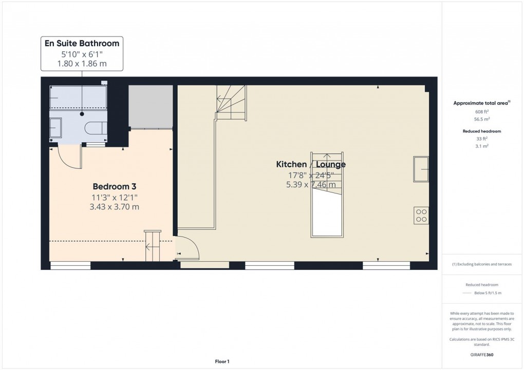 Floorplan for Fairfield Road, Buxton