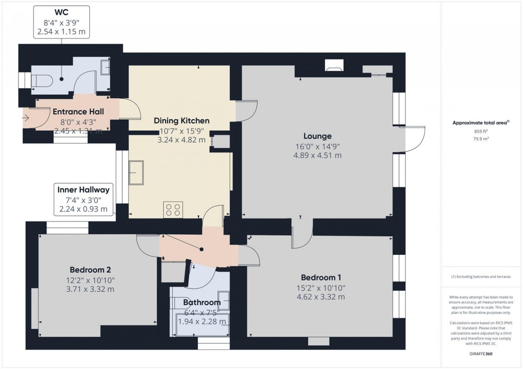 Floorplan for Park Road, Buxton