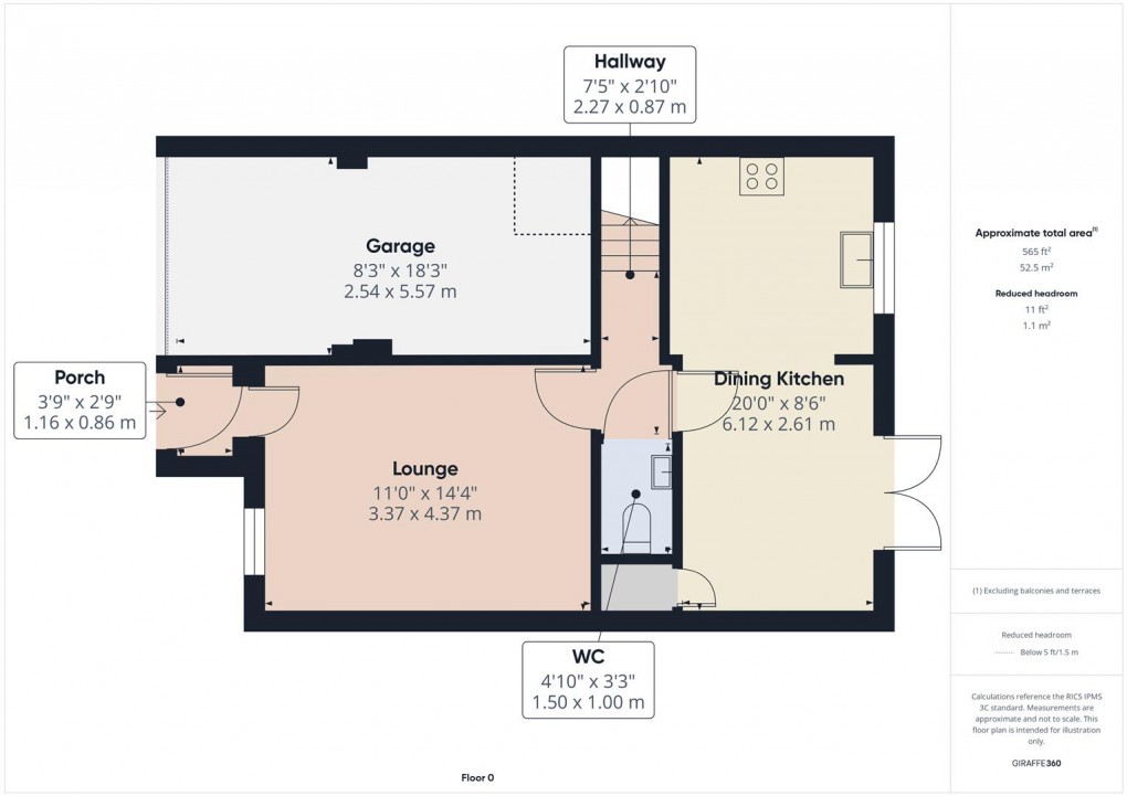 Floorplan for Hardwick Road, Buxton