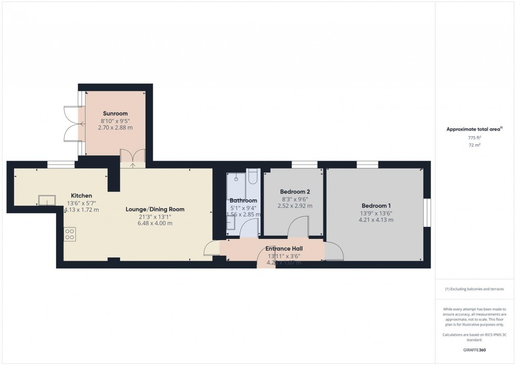 Floorplan for Devonshire Road, Buxton