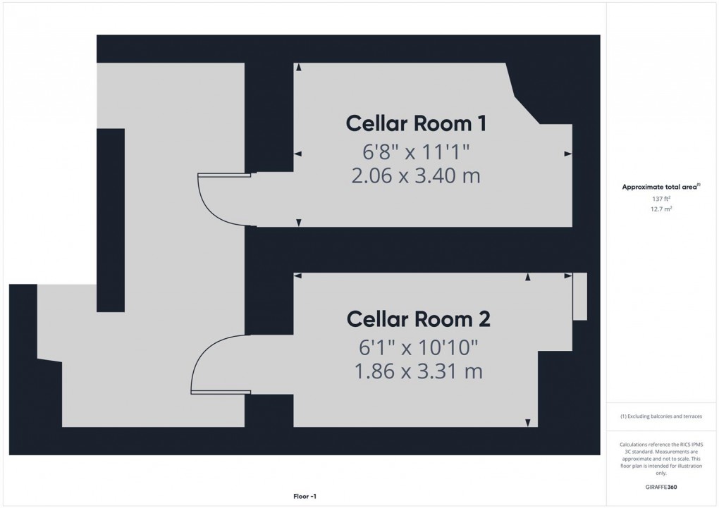 Floorplan for Hardwick Square South, Buxton