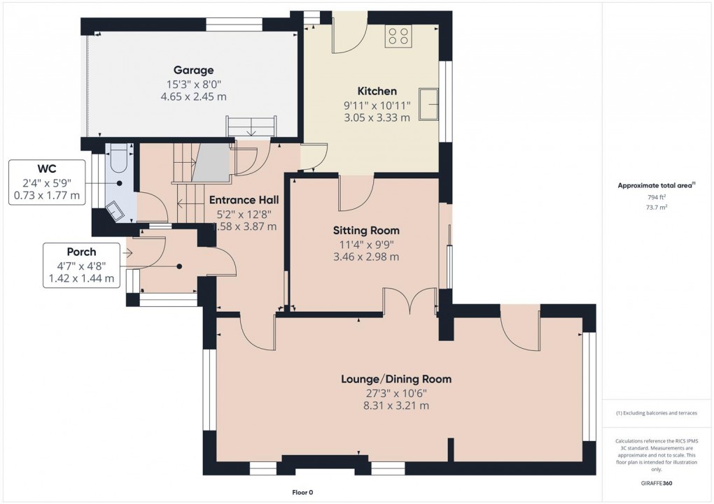 Floorplan for Errwood Avenue, Buxton