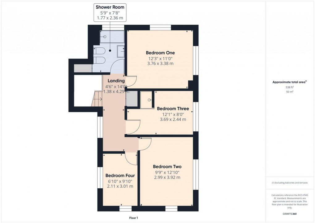Floorplan for Errwood Avenue, Buxton