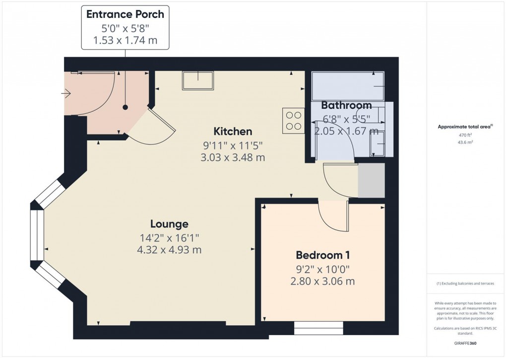 Floorplan for Hardwick Square South, Buxton