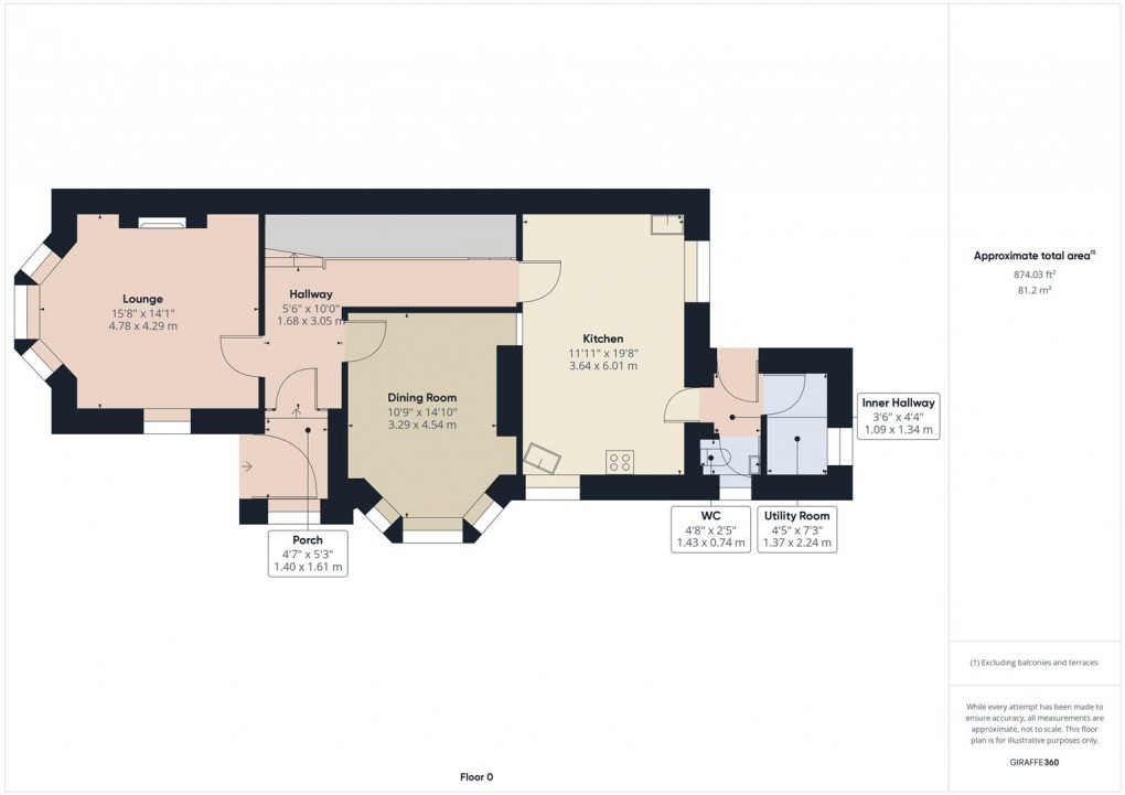 Floorplan for Compton Road, Buxton
