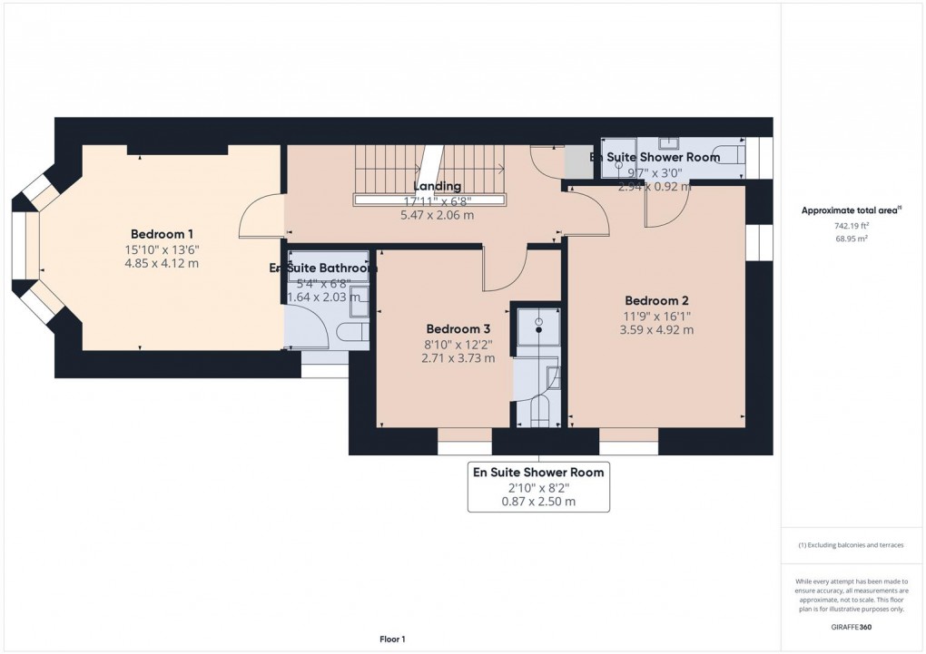 Floorplan for Compton Road, Buxton