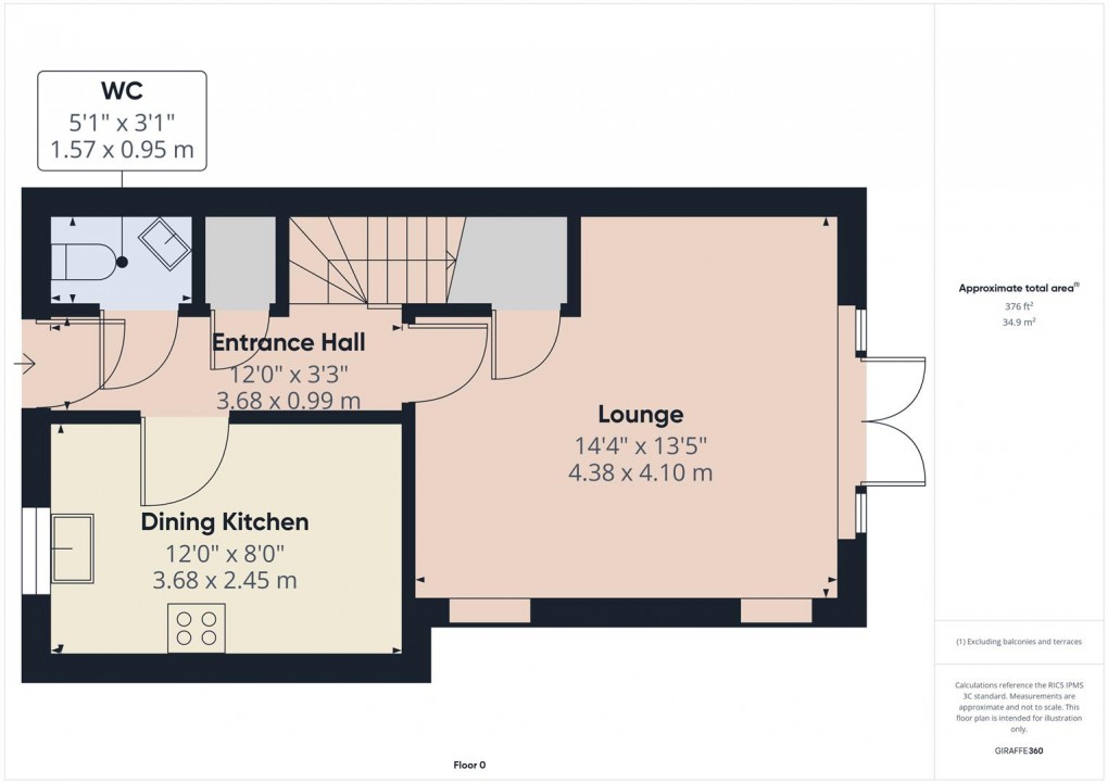 Floorplan for Hill Head Drive, Buxton