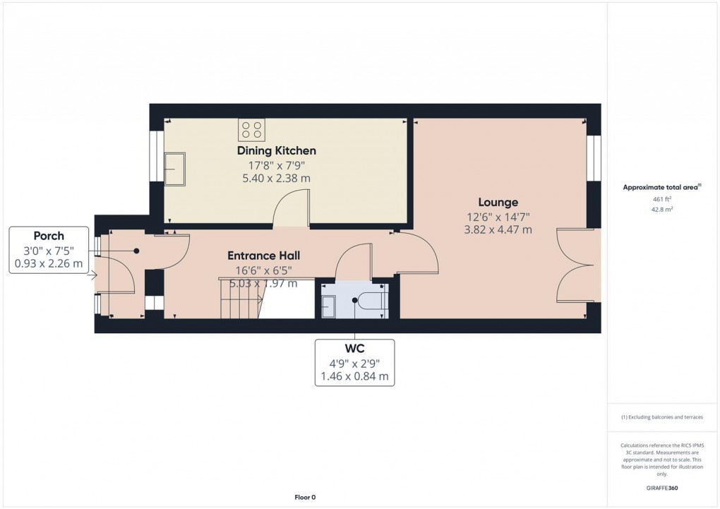 Floorplan for Mayfield Drive, Dove Holes