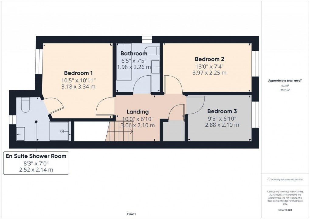 Floorplan for Mayfield Drive, Dove Holes