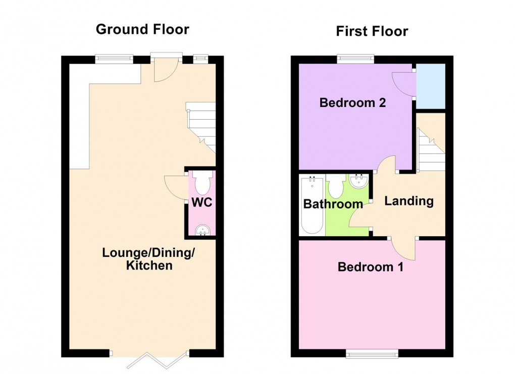 Floorplan for Temple Road, Buxton