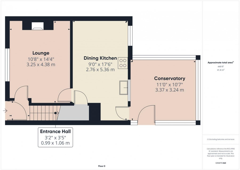 Floorplan for Sherwood Road, Buxton