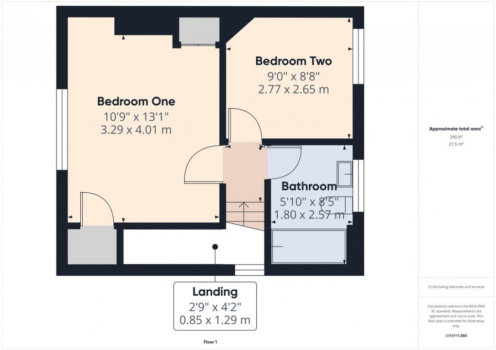 Floorplan for Sherwood Road, Buxton
