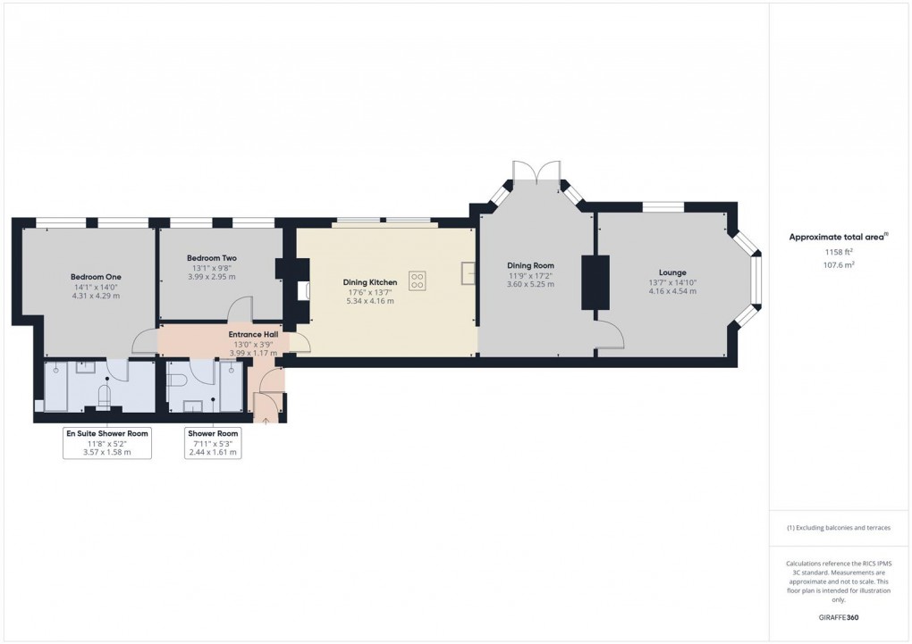 Floorplan for The Park Apartments, Broad Walk, Buxton