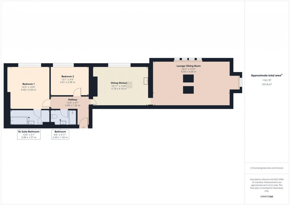 Floorplan for 12 Broad Walk, Buxton