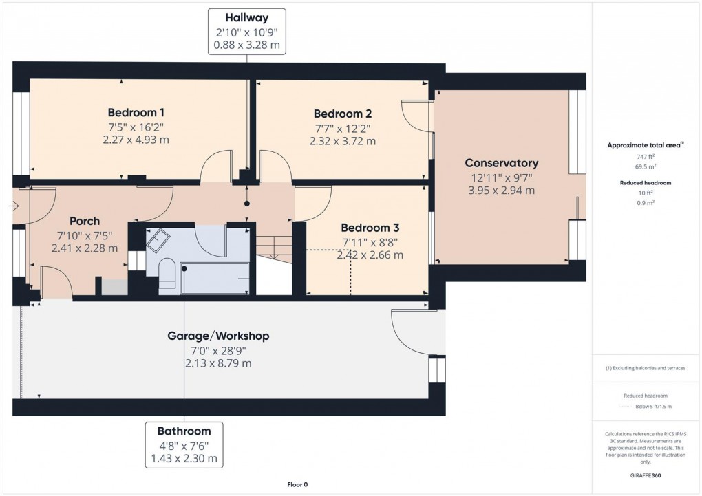 Floorplan for Somerset Close, Buxton