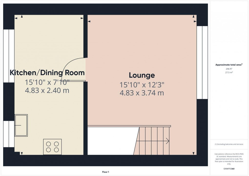Floorplan for Somerset Close, Buxton
