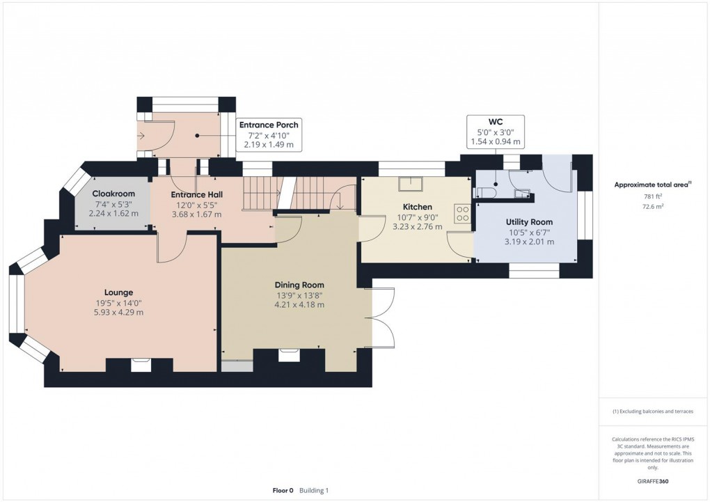 Floorplan for Lightwood Road, Buxton