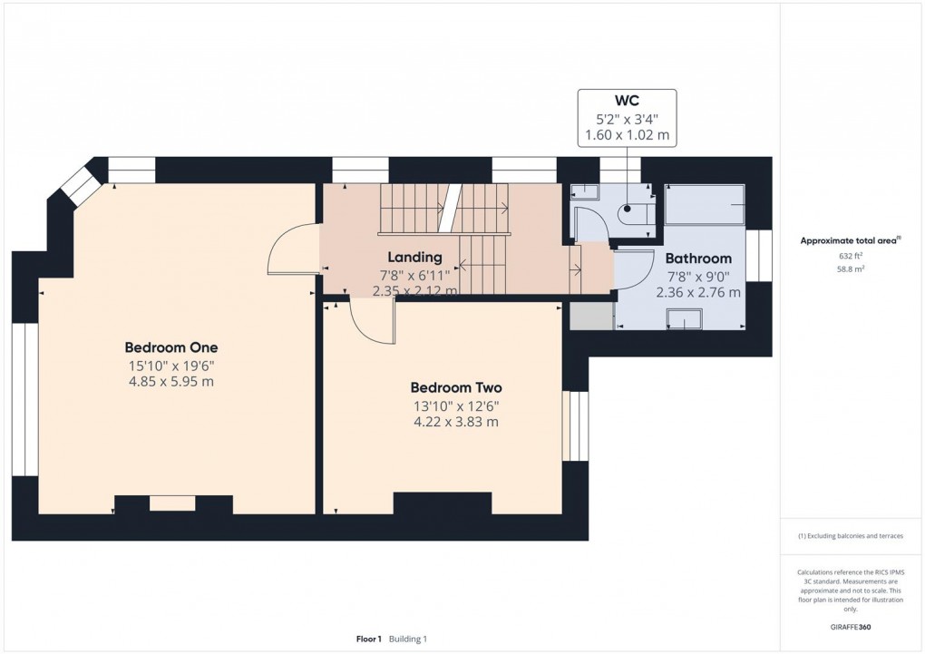 Floorplan for Lightwood Road, Buxton