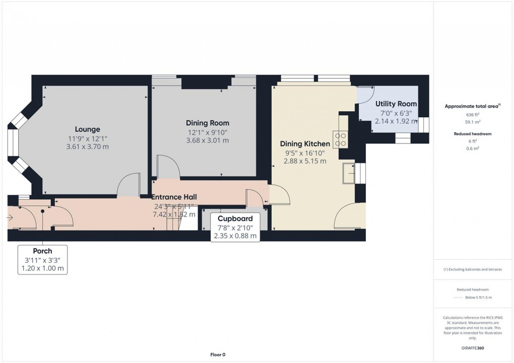 Floorplan for Duke Street, Buxton