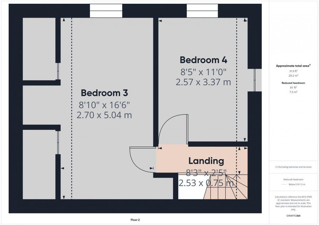 Floorplan for Duke Street, Buxton